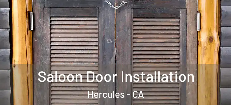 Saloon Door Installation Hercules - CA