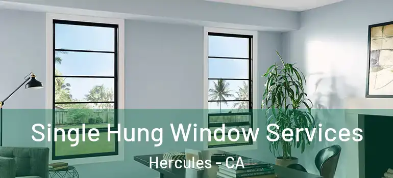  Single Hung Window Services Hercules - CA