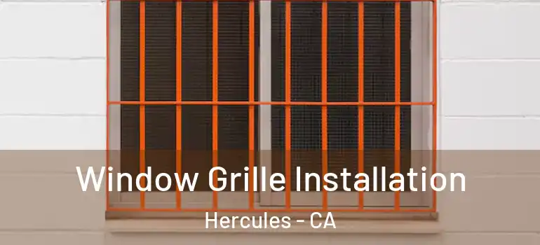 Window Grille Installation Hercules - CA