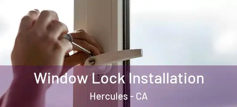  Window Lock Installation Hercules - CA